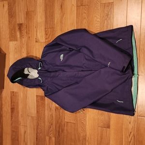 North Face waterproof jacket, purple, size medium
